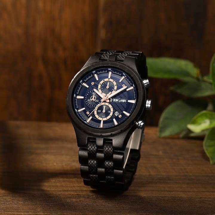 Vikingenes - Wholesale Wrist Watch - Men's - Men's Personalized Engraved Wooden Watch 1