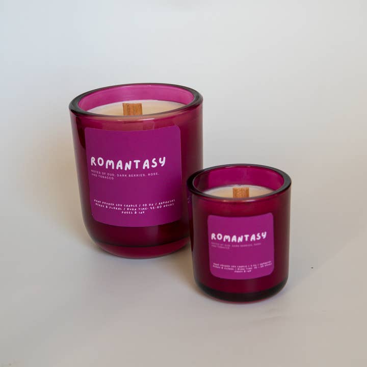 Pages and Ink - Wholesale Jar/Filled Candle - Romantasy: Berries & Tobacco Candle12