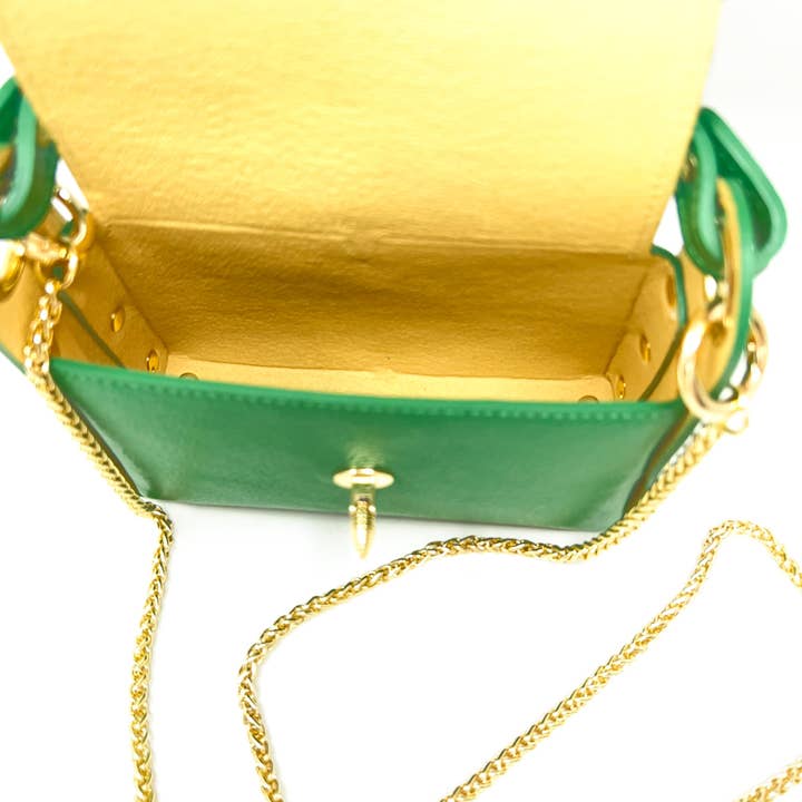 German Fuentes Handbags - Wholesale Top Handle Bag - Women's - GF1085 GENUINE ITALIAN LEATHER BUTTERFLY MINI BAG5