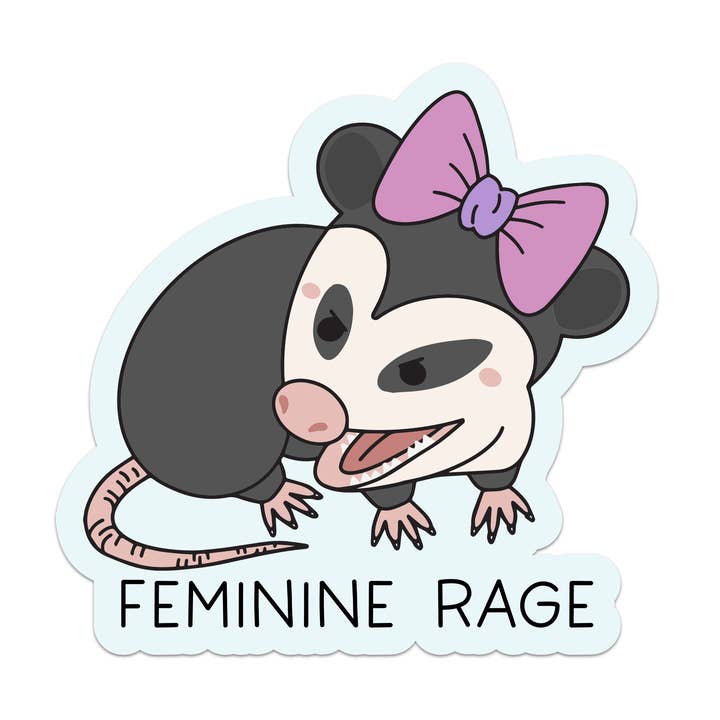 Mouthy Broad – Großhandel Aufkleber – Vinyl-Aufkleber "Feminine Rage"0