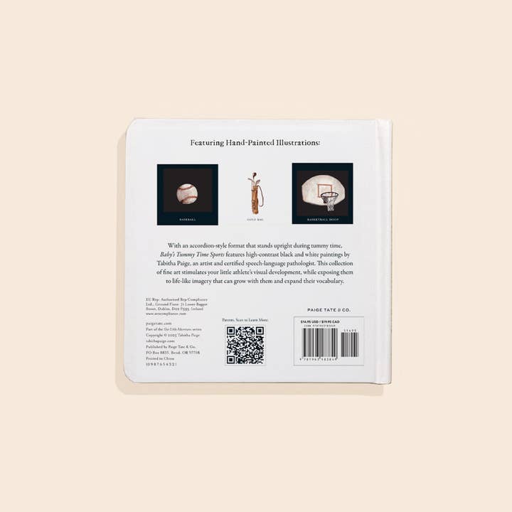 Paige Tate & Co. - Wholesale Baby & Toddler Book (0-2) - Baby's Tummy Time Sports: A Sports Board Book for Babies 4