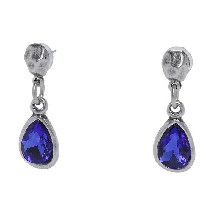 Boucles d'oreilles en étain faites à la main - NE1270 pour la vente par Chanour