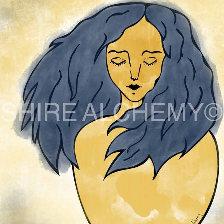 BEROE DEA-NINFA DELLA CITTÀ DI BEIRUT, STAMPA D'ARTE IN LIBANO per la vendita all'ingrosso da parte di Shire Alchemy