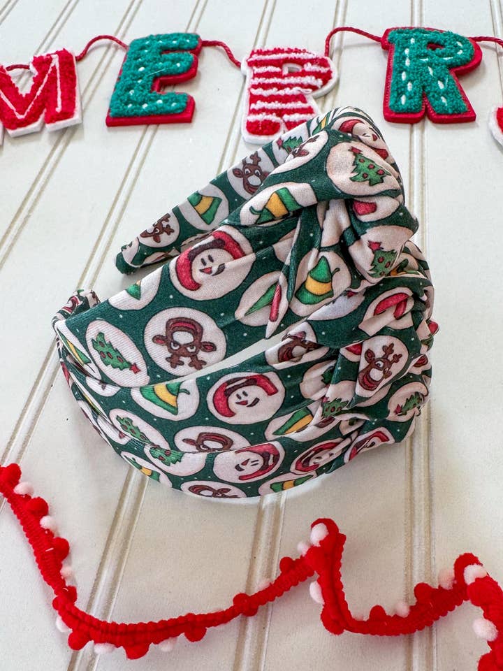 Julekager Topknude Bøjelig Hårbånd for engroshandel hos Brynnbands