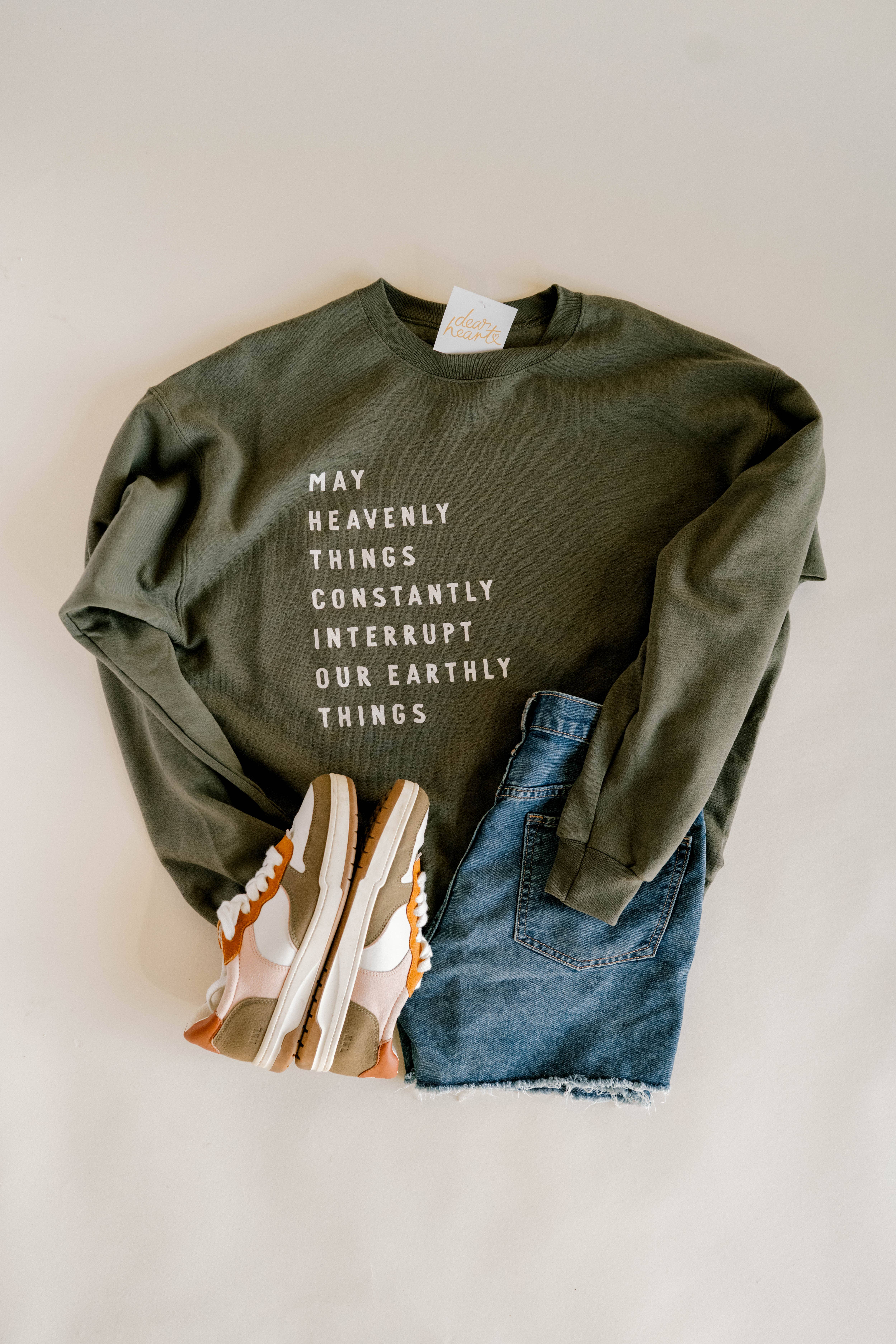 Dear Heart - Wholesale Graphic Sweatshirt - Women's - Heavenly Things Pullover | Christian Pullover 3
