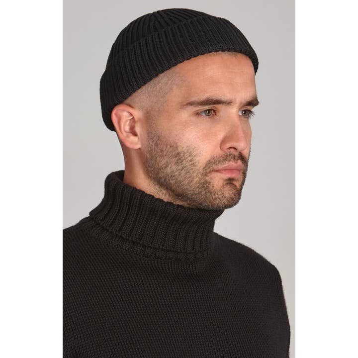 Paul James Knitwear - Vendita all'ingrosso Berretto - Uomo - Berretto pescatore pesante in lana merino extra fine