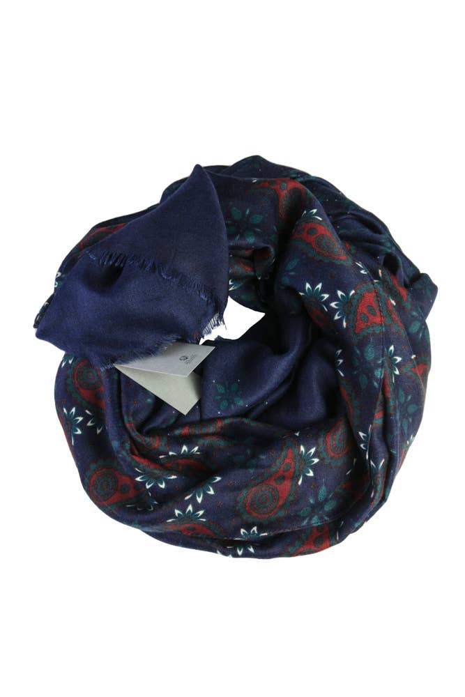 Pavão Beirute Azul Cachecol Unissex Montecristo Beirut Azul Pavão para venda a revendedores na Faire1