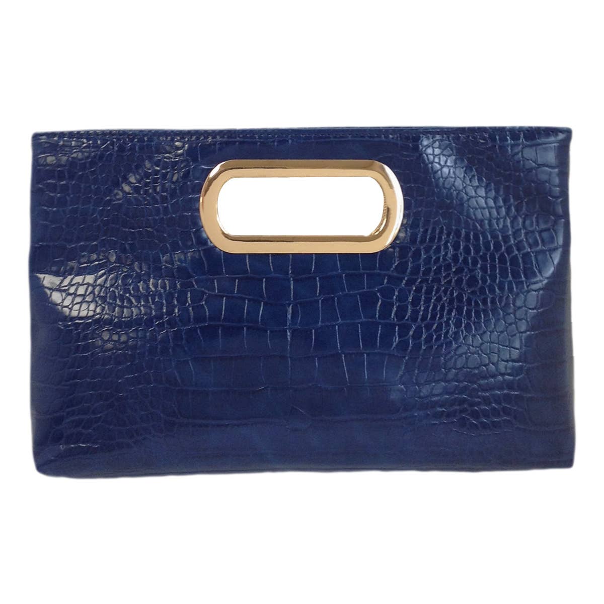 JNBFASHION.COM - Wholesale Clutch Bag - Women's - Crocodile Synthetic Leather Top Handle Clutch…7