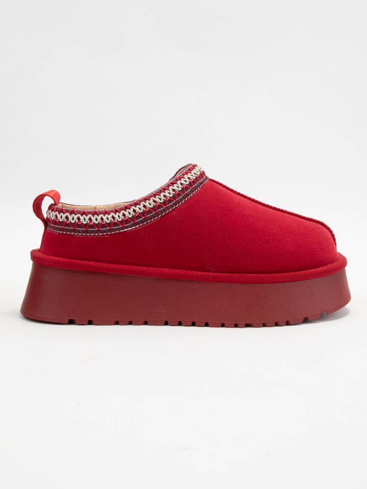 CCOCCI - Wholesale Slippers - Women's - ARTISAN BINDING SHORT ANKLE FUR-LINED COZY SLIPPER0