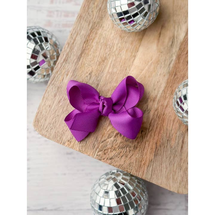 The Hair Bow Company - Wholesale Hair Bow - Kids - Original Grosgrain Hair Bow - Alligator Clip - 3"10