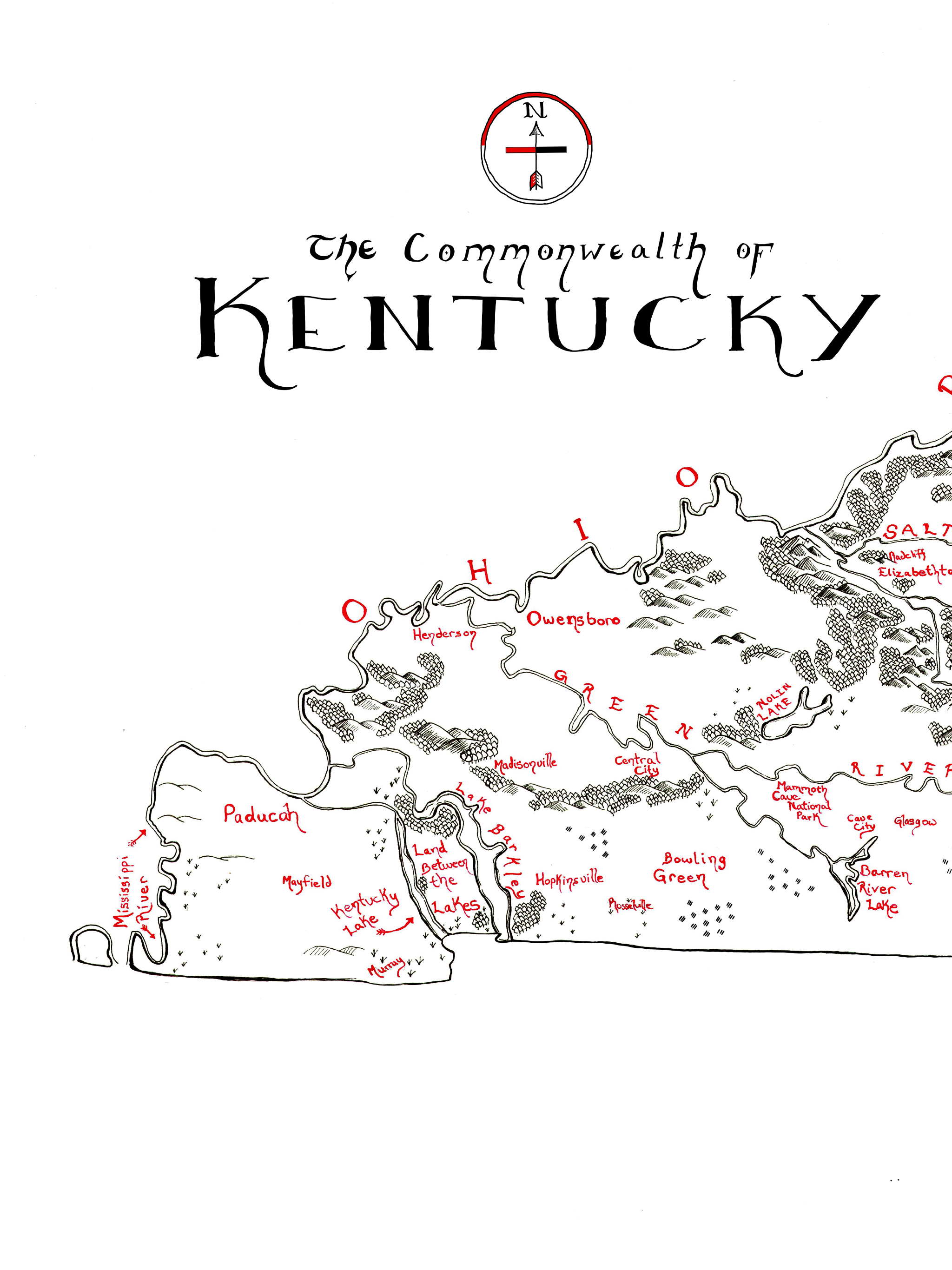 Lord of Maps - Wholesale Map - Kentucky Map2