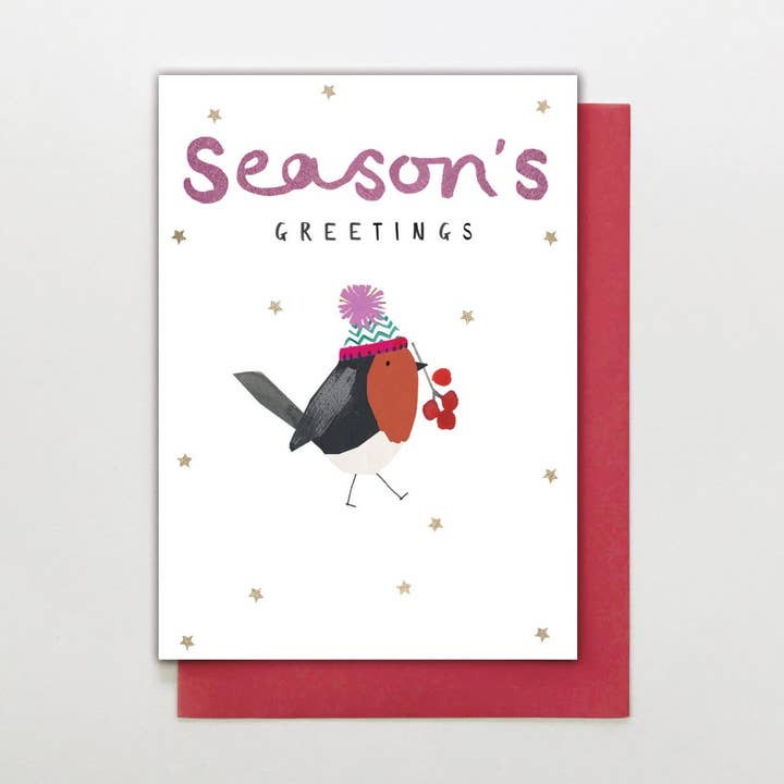 SI09 - Sæsonens Hilsner Robin for engroshandel hos Stop the Clock Design