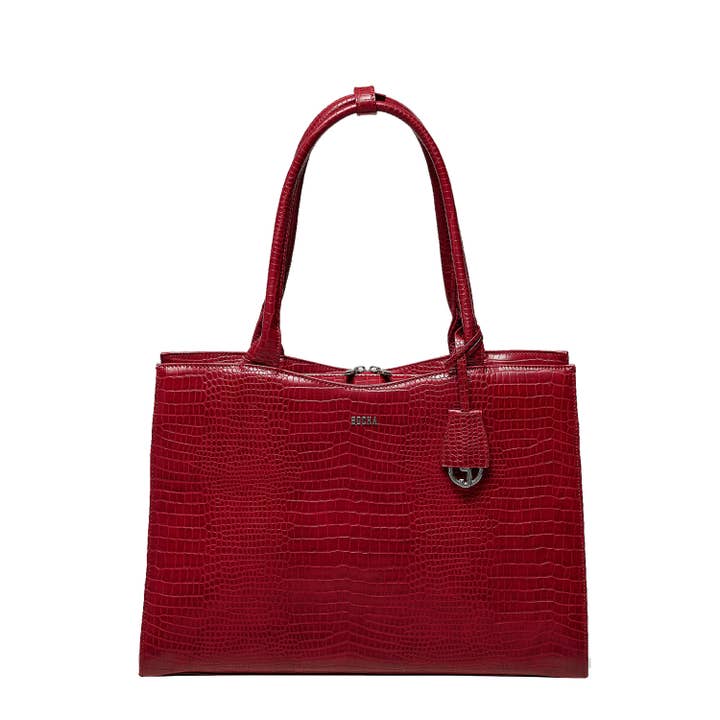 Socha - Wholesale Laptop Bag - Women's - Women's laptop bag/business bag - croco burgundy 14 inches0
