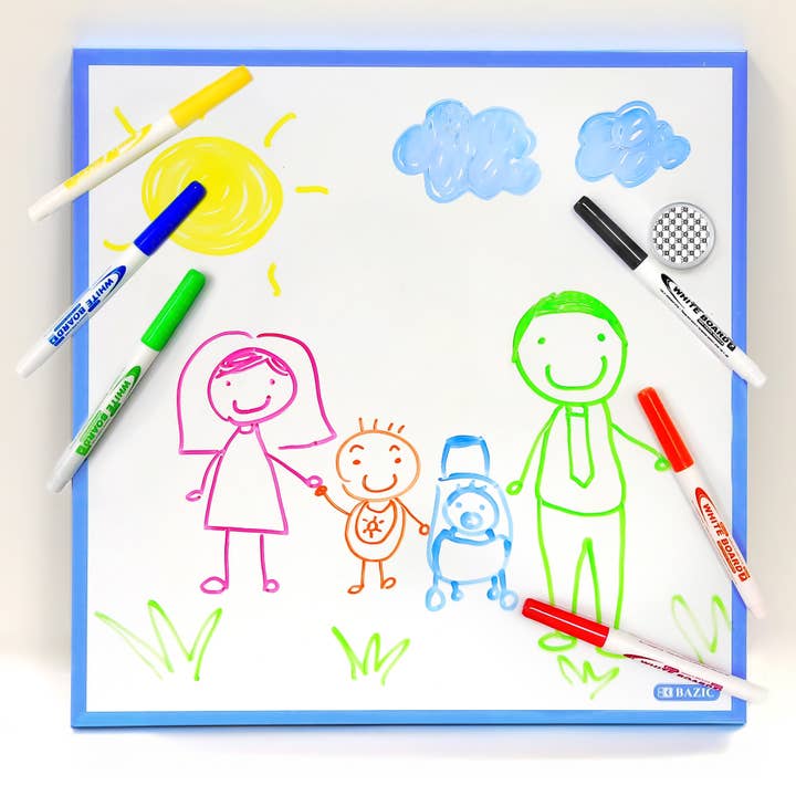 BAZIC Products - Wholesale Whiteboard/Dry-Erase Board - Magnetic Dry Erase Tile 14" x 14"