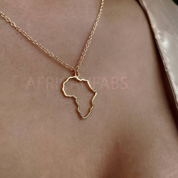 AfricanFabs - Wholesale Pendant/Charm Necklace - Necklace / pendant - African continent - Gold