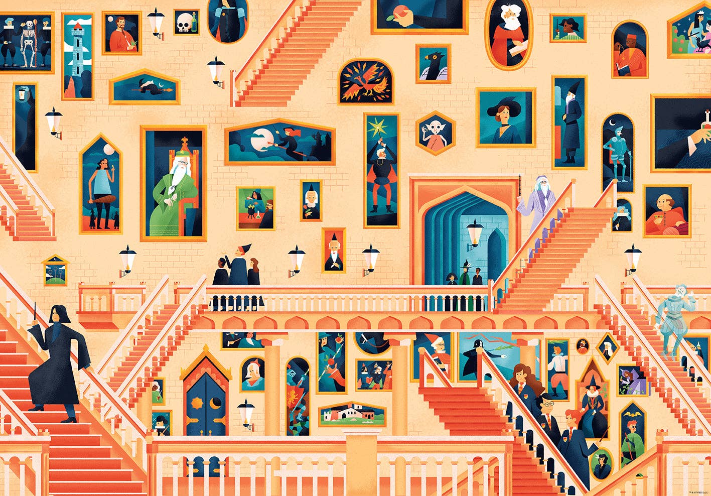 Insight Editions - #1 Pop Culture Publisher - Wholesale Puzzle - Adult - Exploring Hogwarts Puzzle and Book Set2