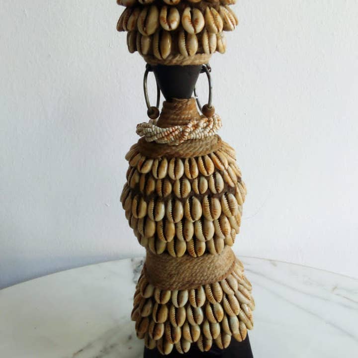 HOME DECOR FR - Wholesale Decorative Figurine - Couple of Namji dolls in cowries3