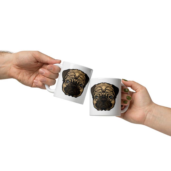 Club No-Kill 2027 Coffee Mugs - Wholesale Coffee Mug - Vinny the Pug Coffee Mugs 4