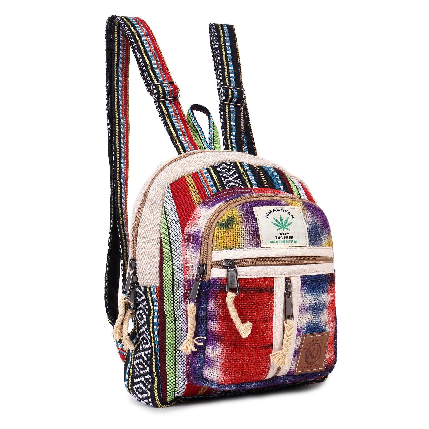 Lungta Imports - Wholesale Backpack - Women's - Handmade Lightweight Natural Hemp Himalayan Nepal Minipack7