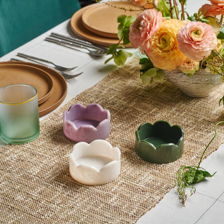 Lainy Home - Wholesale Decorative Plate/Dish/Bowl - Scalloped Resin Dip Bowl 4'' X 1.5''1