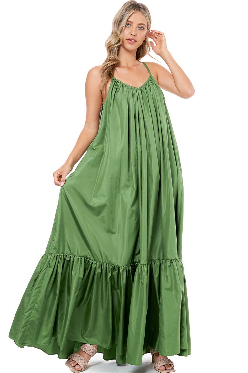 TOV - Vente Robe – femme - [OP4178] Robe à bretelles spaghetti avec dos bas5