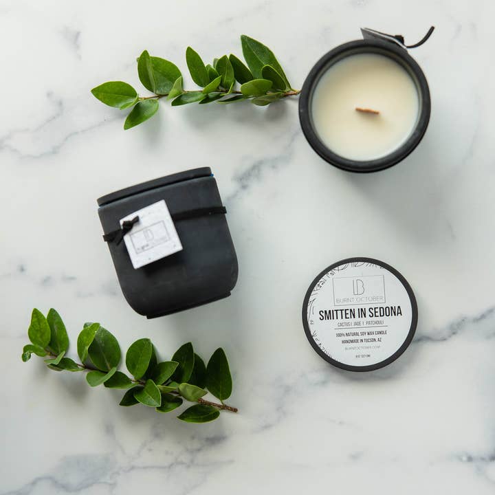 Burnt October – wholesale Jar/filled candle – Smitten in Sedona Candle