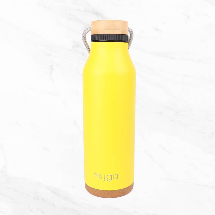 Myga - Wholesale Water bottle - Fiji Insulated Water Bottle with Bamboo Lid4