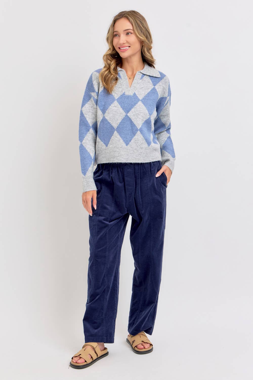 Sweet Lovely by Jen - Wholesale Pants - Women's - EASY CASUAL EVERYDAY PULL-ON RELAXED  CORDUROY PANTS 7