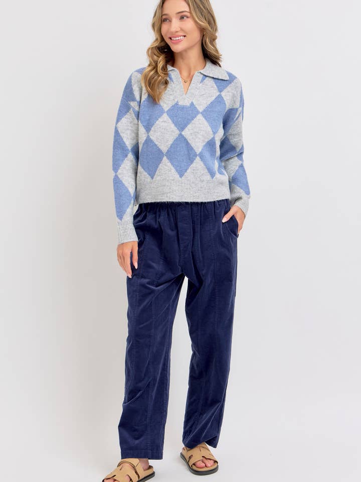 Sweet Lovely by Jen - Wholesale Pants - Women's - EASY CASUAL EVERYDAY PULL-ON RELAXED CORDUROY PANTS 7