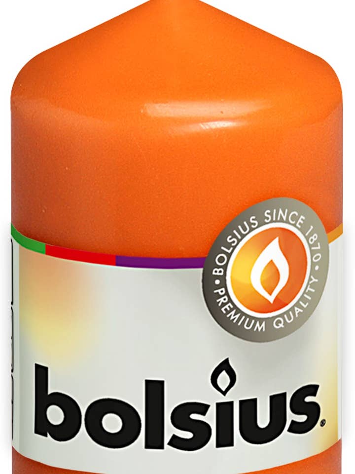 Pillar candle 80/48 Mango for wholesale by Sfeerpunt