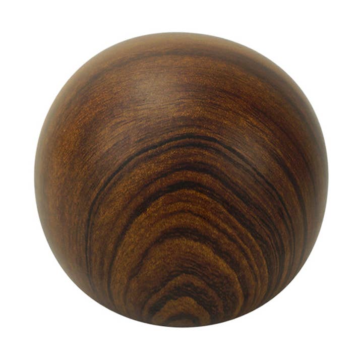 Dark Wood-Style Ceramic Ball Decoration D11 H11cm for wholesale by Opjet Paris