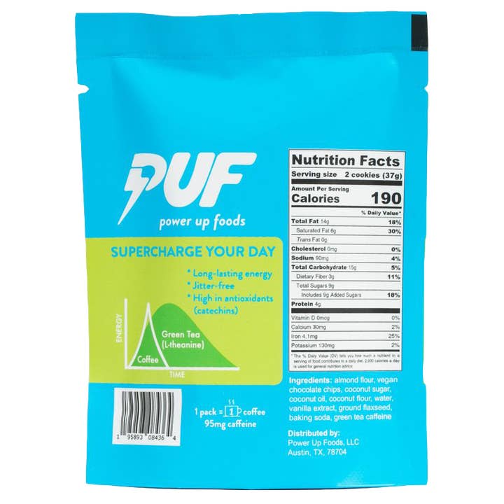 Power Up Foods - Wholesale Cookie - Caffeinated Chocolate Chip Cookies2