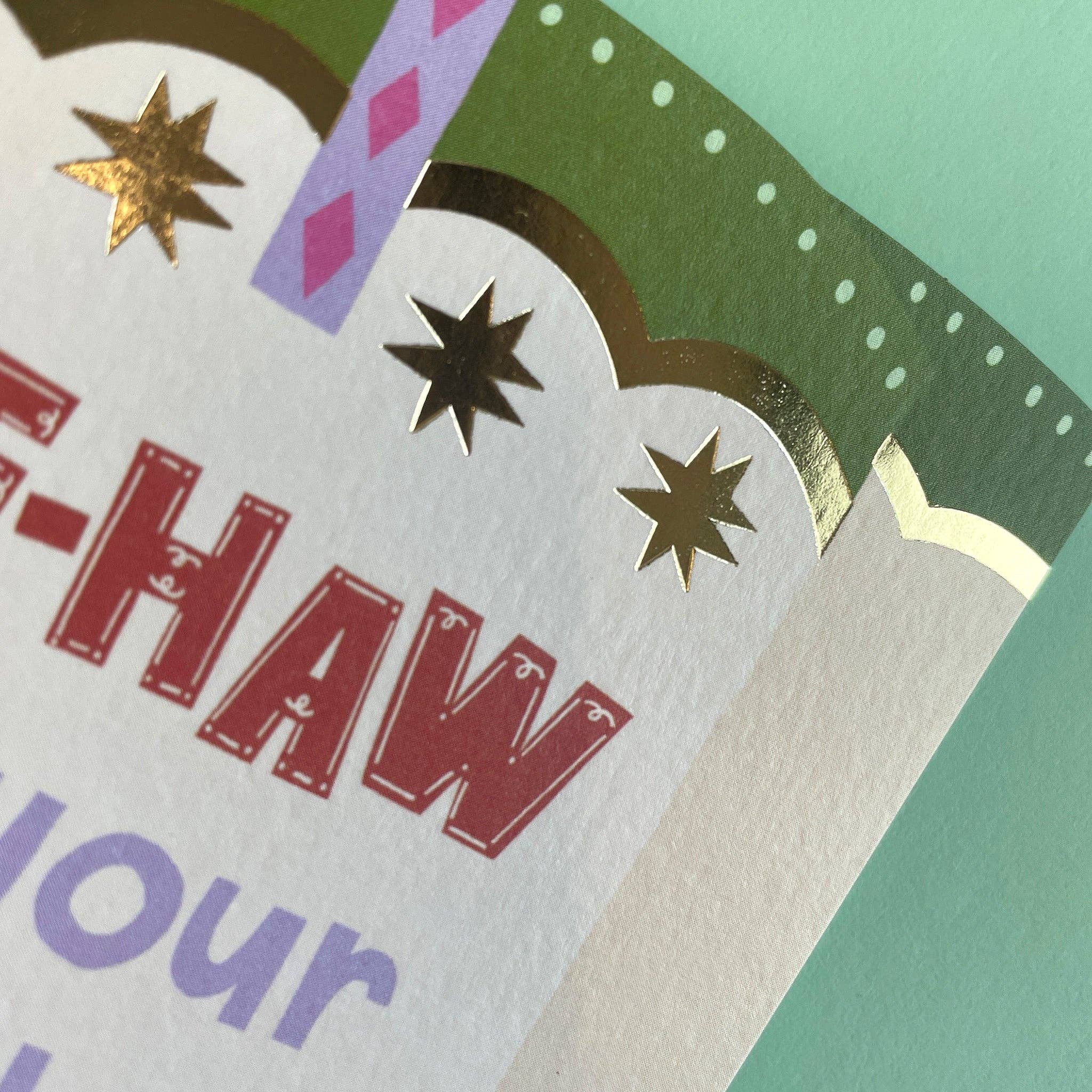 Raspberry Blossom - Vente Cartes d'anniversaire - Yee-haw c'est ton anniversaire (BRS06)1