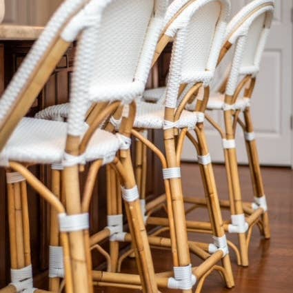 Vale Counter Height Bar Stool w/back - White Pre-Sale for wholesale by Auden & Avery