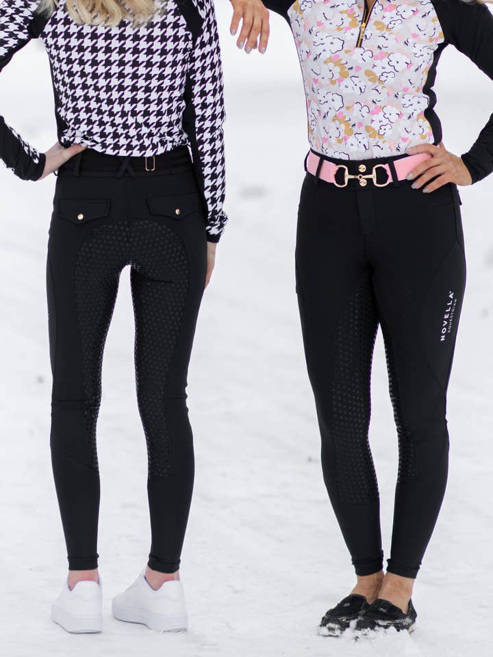 Novella Equestrian - Wholesale Pants - Women's - The Always Fits Full Seat Breech. (Black)5