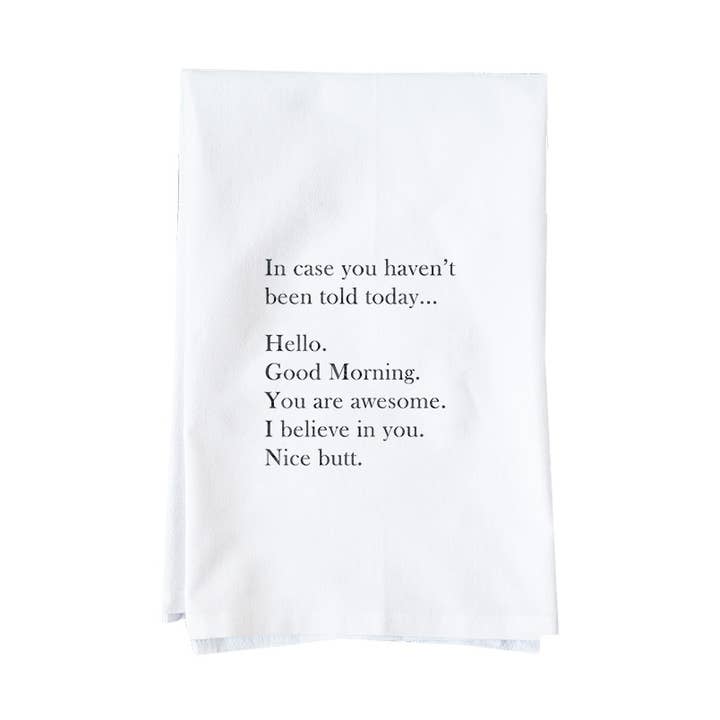 Hallo Goedemorgen Keukendoek voor wholesale door Knollwood Lane