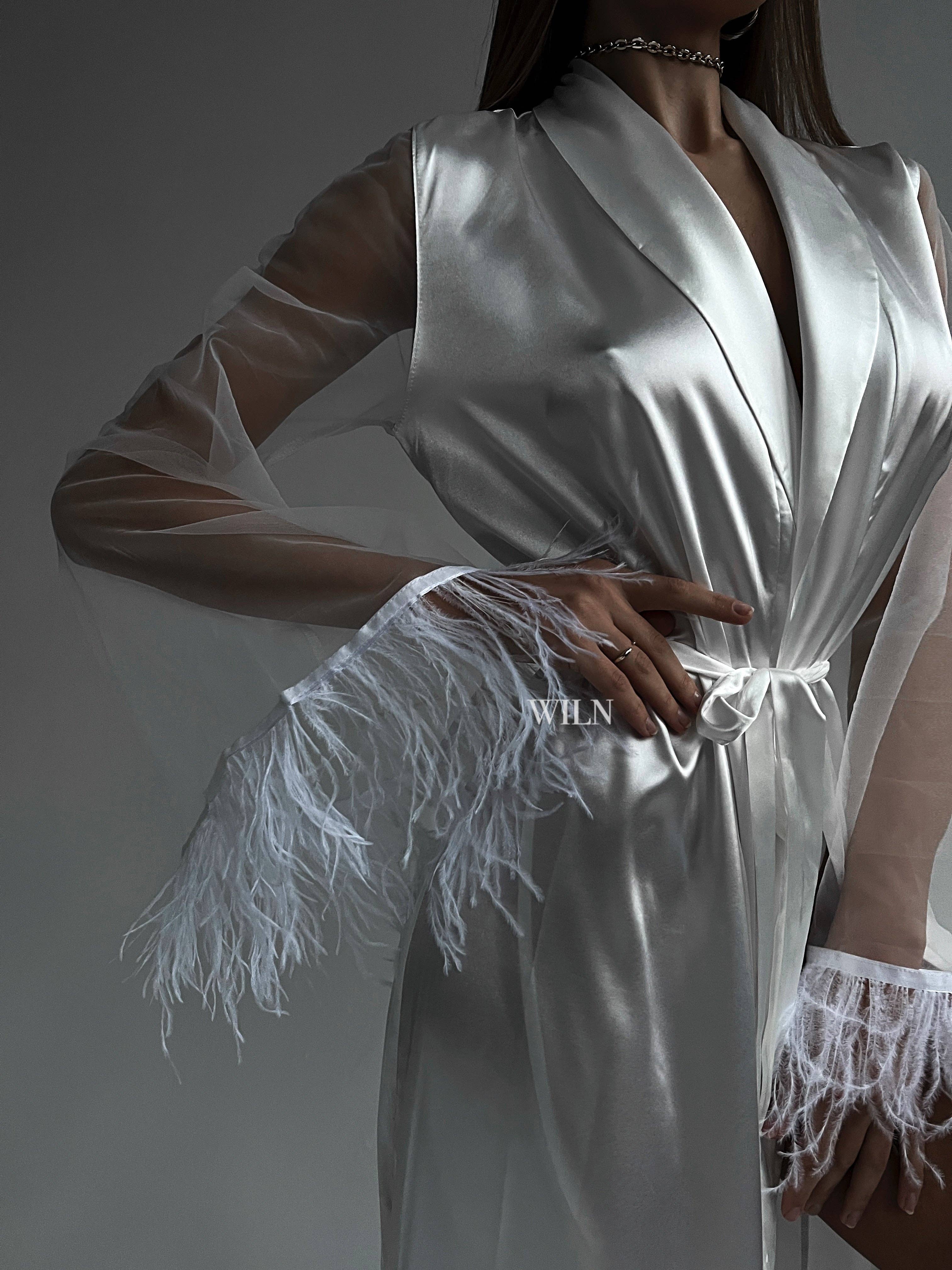 Wiln - Vente Peignoir – femme - Peignoir satiné luxueux « Goddess »3