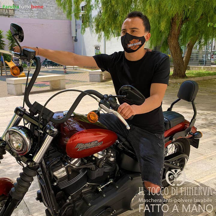 Harley Davidson mask shape 2 washable anti-dust everything will be fine for wholesale by Il Tocco di Minerva