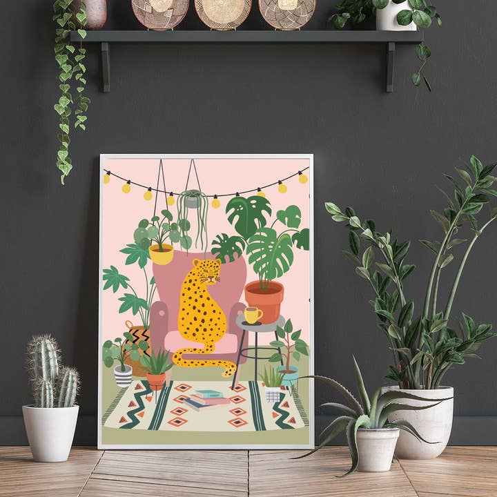 HOUSE JUNGLE | WALL ART PRINT for wholesale by Penny And Me