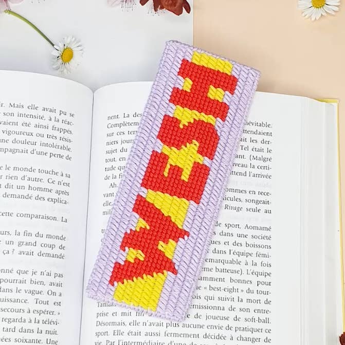Gift idea - DIY - Needlepoint kit-bookmark-Wesh for wholesale by Fukuri
