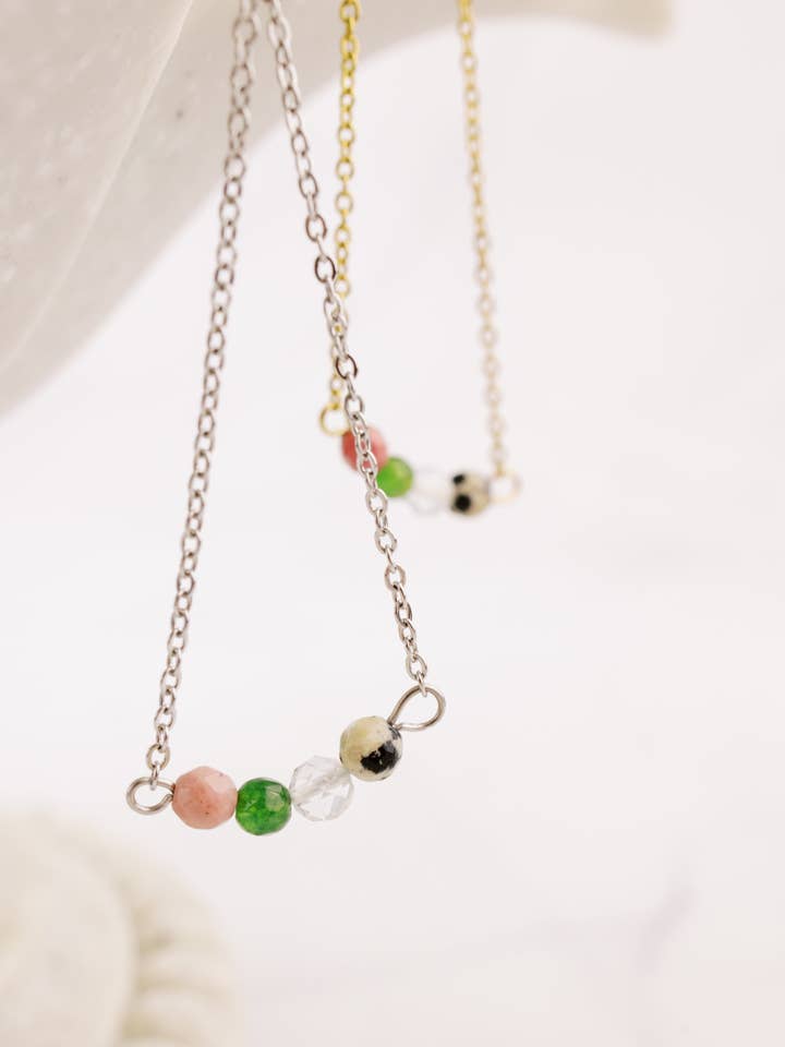Dainty Gemstone Taurus Necklace | Zodiac Collection for wholesale by WonderLight