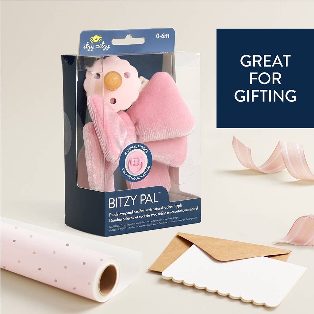 Itzy Ritzy - Wholesale Pacifier - Baby - *NEW OPTIONS* Bitzy Pal Natural Rubber Pacifier & Plush24