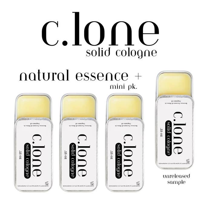 C.LONE MINI Natural Essence Collection (BONUS UNRELEASED SCENT) - Exclusive Trio of Solid Colognes for Men, Sampler Set of Signature Scents, Portable and Travel-Friendly for wholesale by Union Barber Supply