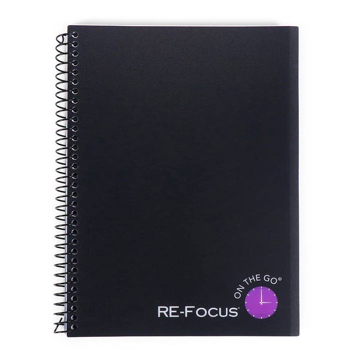 RE-FOCUS THE CREATIVE OFFICE - Wholesale Notebook - RE-FOCUS on the GO Notebooks, ADHD-Informed Design!3