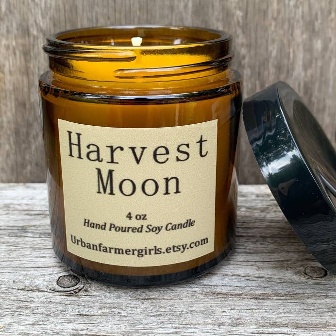 Urbanfarmergirls - Wholesale Jar/Filled Candle - Harvest Moon 4 oz Hand Pourded  Soy Candle2