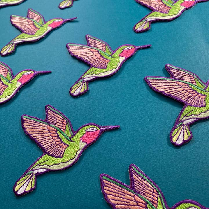 Chelzart - Wholesale Patch - Hummingbird Embroidered Patch | Bird Iron on Patches6
