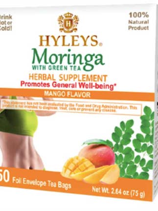 50 CT Moringa Oleifera Green Tea Mango Flavor for wholesale by Mekor LLC