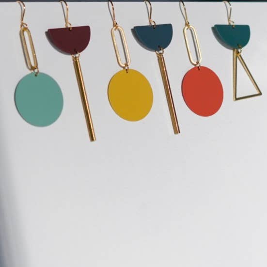 Copper Bee - Wholesale Dangle Earrings - Statement Mismatch Earrings - Many Colours