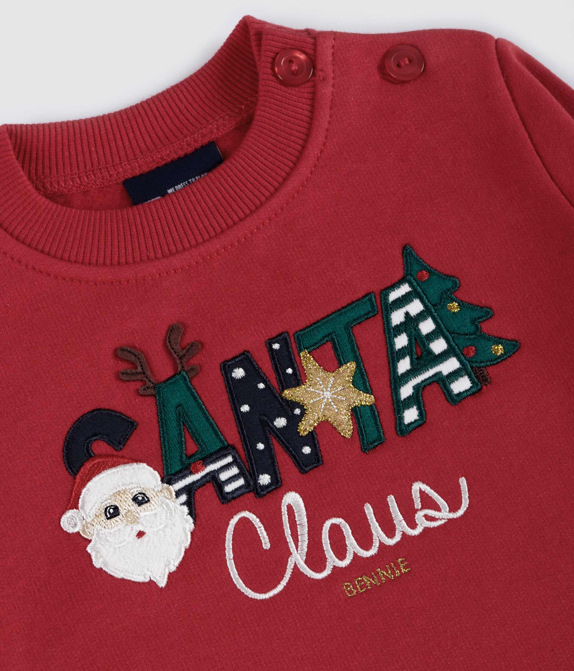Red Santa Claus Sweatshirt for wholesale on Faire1