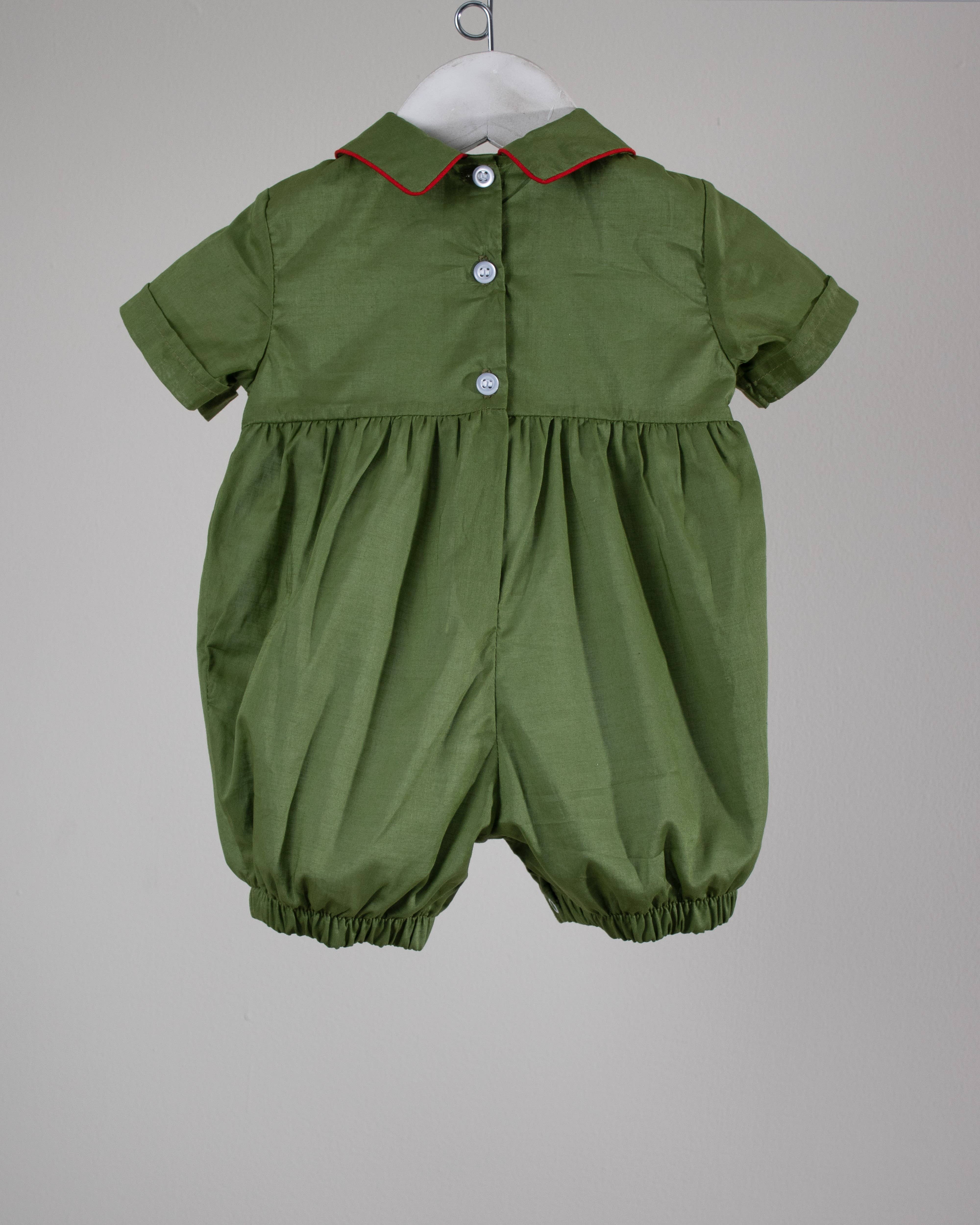 Charming Little Ones - Wholesale Jumpsuit - Baby - Christmas Evergreen Grayson Bubble1